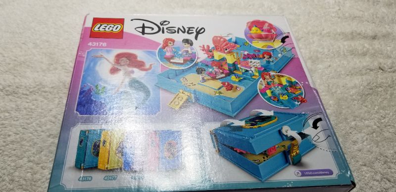 Photo 2 of LEGO Disney Ariel's Storybook Adventures 43176 The Little Mermaid Building Kit (105 Piece)
