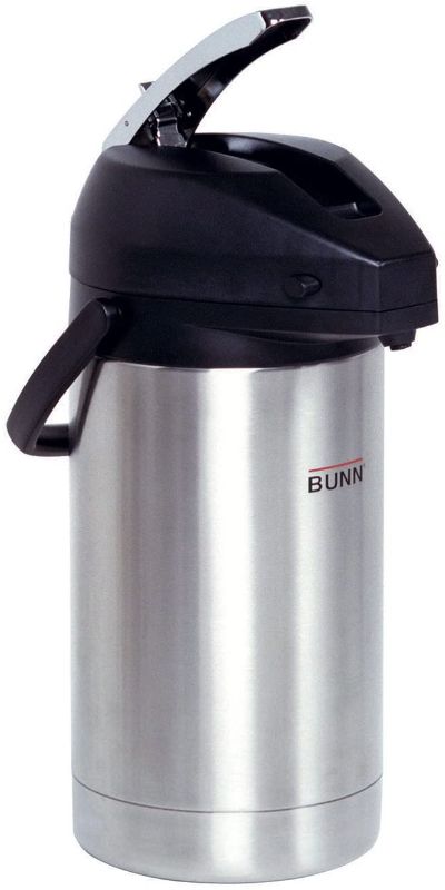 Photo 1 of BUNN - BUN321300000 32130.0000 3 Liter Lever Action Airpot, Stainless Steel