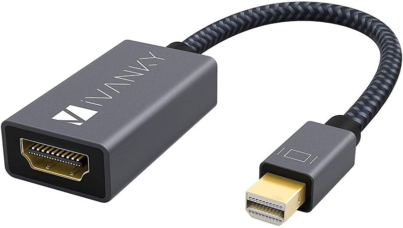 Photo 1 of iVANKY Mini DisplayPort to HDMI Adapter, Gray, Mini DP to HDMI Adapter