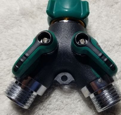 Photo 2 of 2wayz full metal body hose splitter. Version 2021: 100% safe, screwed and tapped. Easy grip, soft long handles and valve.