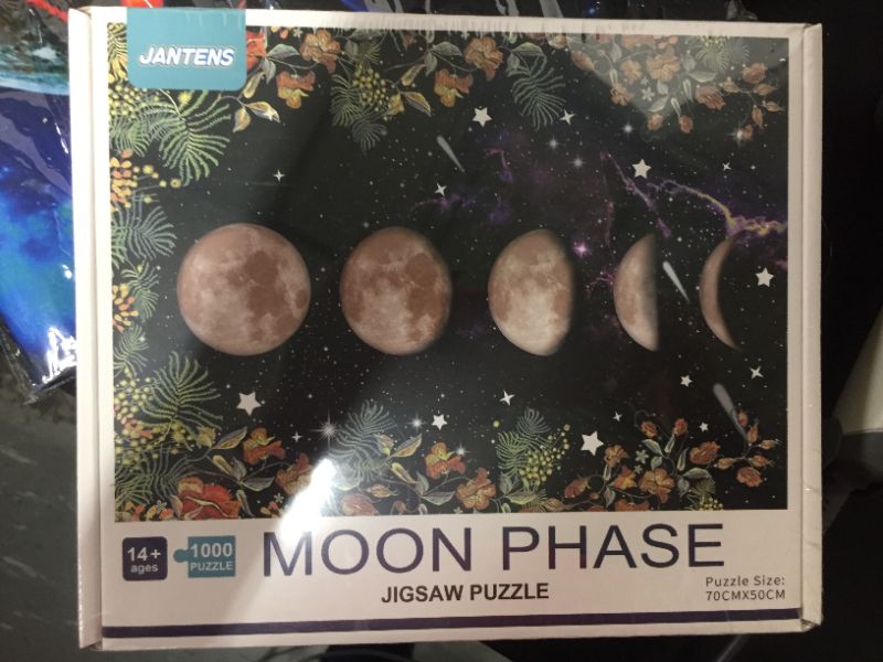 Photo 2 of 
Jantens Jigsaw Puzzles for Adults 1000 Piece Puzzle for Adults 1000 Pieces Puzzle 1000 Pieces - Moon Phase Garden Starry Sky 27 X 19 Inch