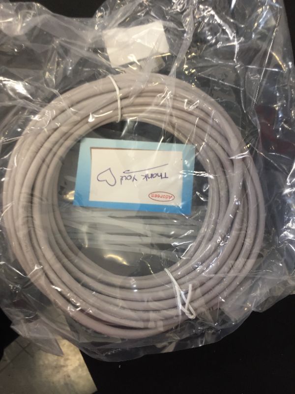 Photo 2 of Cat6 Ethernet Cable 40 Feet/Grey, Adoreen Patch Cable(25ft to 250ft),Cat 6 High Speed Network LAN UTP RJ45 Internet Cable,Ether Cable with 15 pcs Ties-40ft(12.2m)
