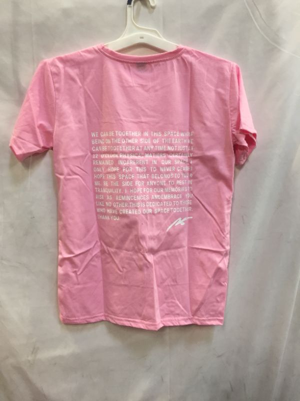 Photo 2 of BTS MEMBER SHIRTS PINK SMALL AND BLACK SHIRT XSMALL
-- 2 PC