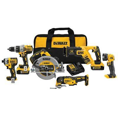 Photo 1 of DEWALT 20-Volt MAX Cordless Combo Kit (6-Tool) with (2) 20-Volt 5.0Ah Batteries