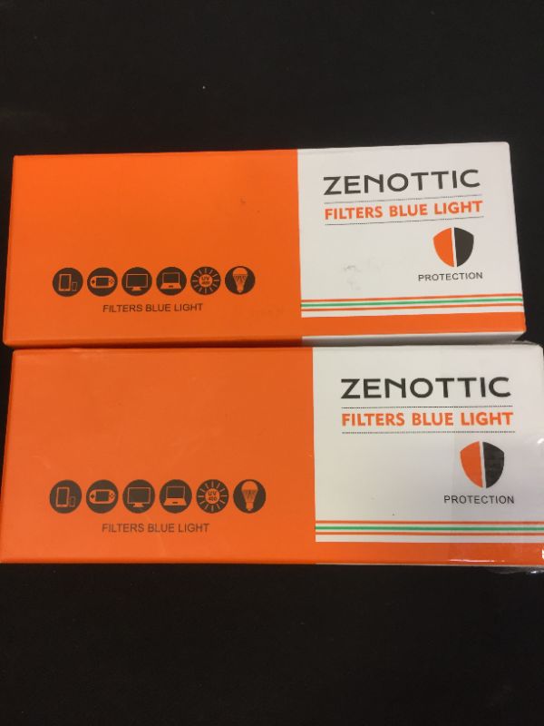 Photo 2 of ZENOTTIC ADULT Blue Light Blocking Glasses Anti Glare Lens Lightweight Frame--2 PACK 