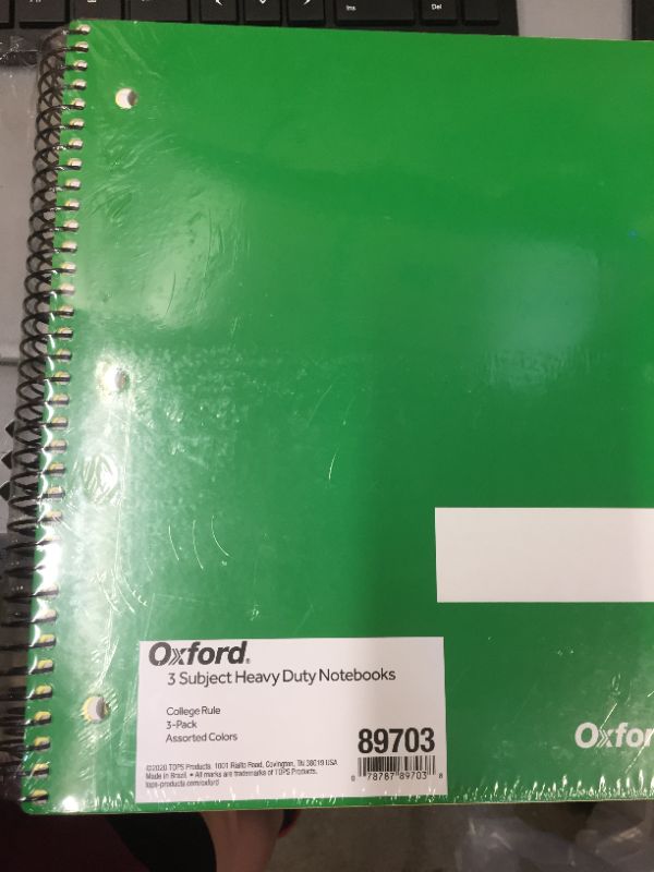 Photo 1 of 3 PACK OF SUBJECT NOTEBOOKS 