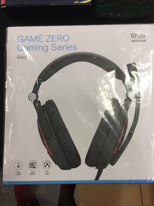 Photo 1 of GAME ZERO GAMING SERIES HEAD PHONES BLACK AND RED 