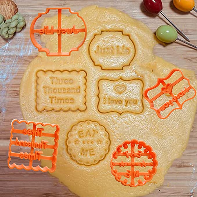 Photo 2 of 3PC LOT
Funny Cookie Moulds for Baking - 8 Pcs,Cookie Molds With Rude Sayings Cuss Words,Cookie Molds With Good Wishes,Knife Shape Baking Set,Cookie cutter suitable for family leisure
3 COUNT, 24PCS
