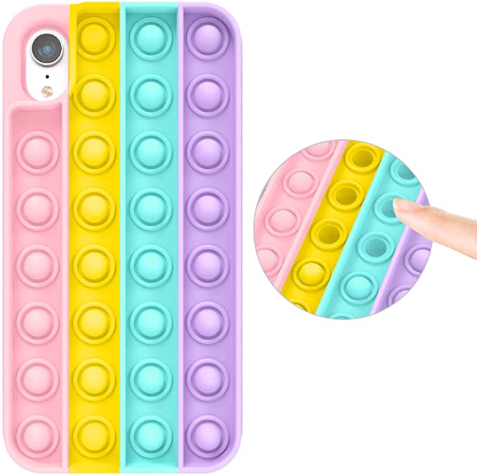 Photo 1 of 2PC LOT
Fidget Toys Phone Case for iPhone 11 Pro Max, Press Bubble Silicone Protective Rainbow Color Phone Case for Women, Girls & Kids(for iPhone 11 Pro Max)

Starhemei Compatible with T-Mobile Revvl 4+ Case,TCL Revvl 4+ Phone Case,TPU Slim Flexibility S