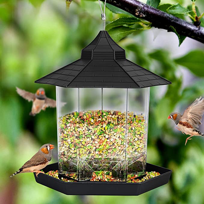 Photo 1 of Bird Feeders for Outside Hanging,Bird Seed for Outside Feeders for Garden Yard Outdoor Decoration (Black)
FACTORY SEALED 