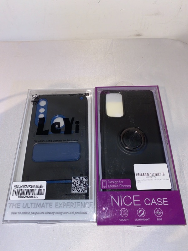 Photo 2 of 2PC LOT
LeYi Compatible with Moto G Power 2020 Case (Not Fit 2021) with [2 Pack] Tempered Glass Screen Protector, Military-Grade Phone Cover Cases with Full Lens Protection for Motorola G Power Case, Blue

Galaxy Note 20 Ultra Case with Ring Kickstand and