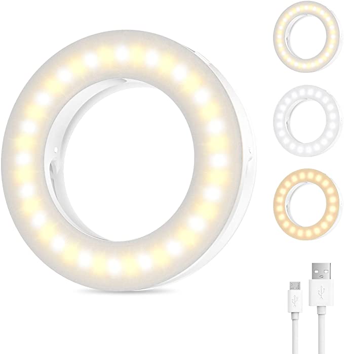 Photo 1 of 2PC LOT
Selfie Ring Light, USB Rechargeable Selfie Light Circle Clip-on Selfie Fill Light with 40 LED Beads for Smart Phones Photography, Livestream, Makeup

120 PCS Vintage Stickers Black and Gold Flower Leaves Butterfly Decals for Scrapbook Laptop