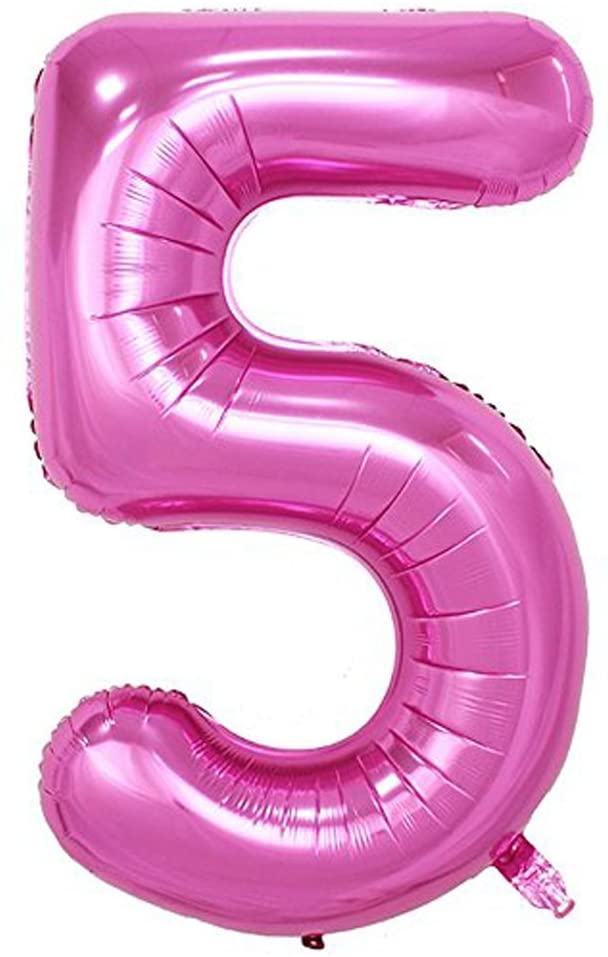 Photo 1 of 2PC LOT
Tellpet Pink Number 5 Balloon, 40 Inch, 2 COUNT