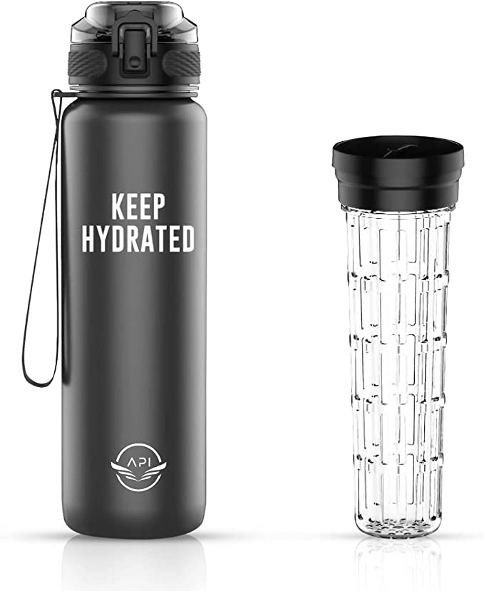 Photo 1 of 3PC LOT
32 Oz (1000ML) Motivational Water Bottle with Fruit Infuser (Portable)- Marker for quantity & Time tracking - Wrist Strap - Leak-proof

Cascadian Farm Organic Vanilla Chia Crunch Whole Grain Oats, 12.5 Oz, 2 COUNT, EXP 09/10/2021