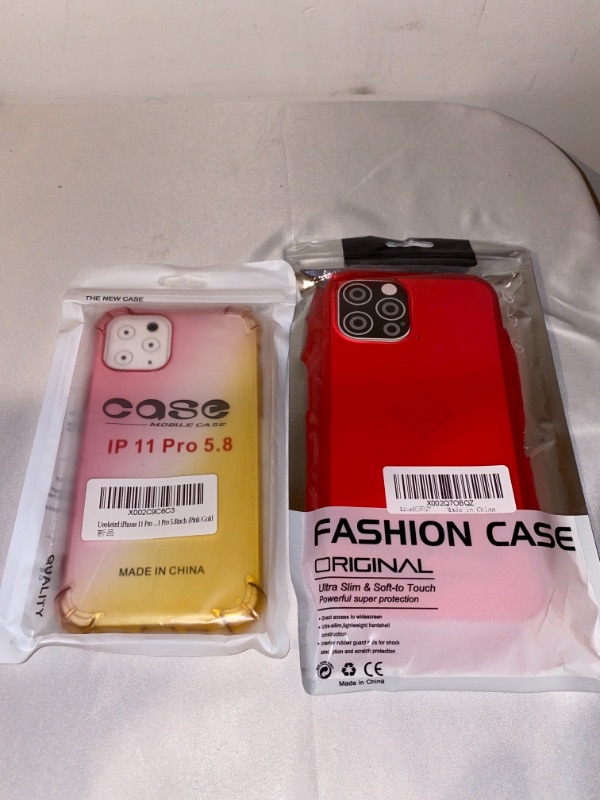 Photo 1 of 2PC LOT
Ueokeird iPhone 11 Pro Case, Clear Cute Gradient iPhone 11 Pro Phone Case Slim Anti Scratch Flexible TPU Cover Reinforced Corners Shockproof Protective Case for iPhone 11 Pro 5.8 inch (Pink/Gold

iPhone 12 Pro Max Case for Women, Anynve Clear Crys