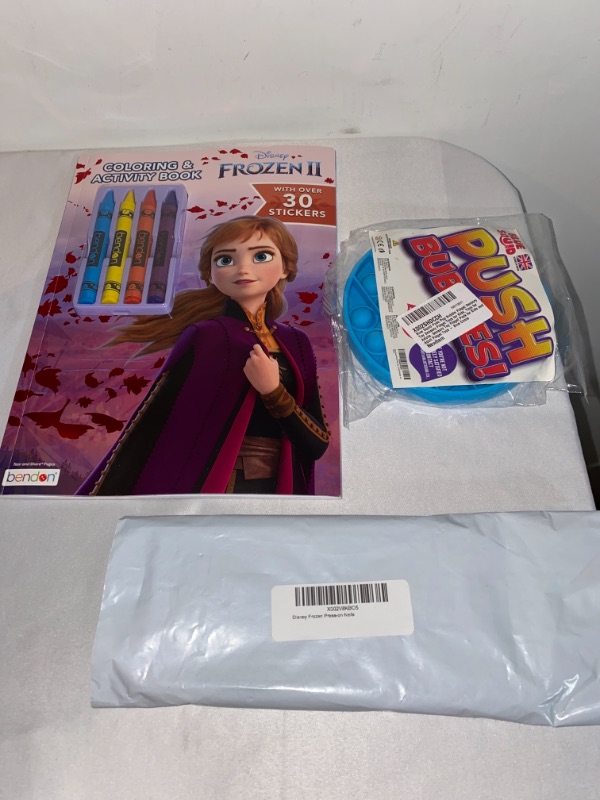 Photo 2 of Disney Frozen Press-on Nails

FROZEN 2 COLORING BOOK WITH CRAYONS

1 Pack Round Pop It Fidget Toy | Push Pop Bubble Fidget Sensory Toy, Autism Special Needs Bubble Wrap Toy, Anxiety and Stress Reliever, Circle Pop It, Silicone Fidget Popper for Kids and A