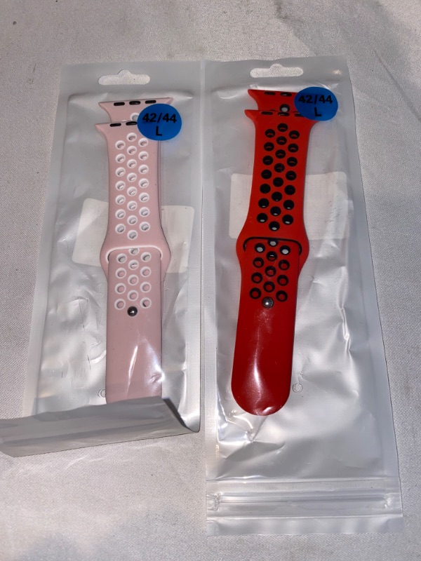 Photo 1 of 2PC LOT
TIMTU COMPATIBLE WITH APPLE WATCH STRAP, SILICONE, 2 COUNT