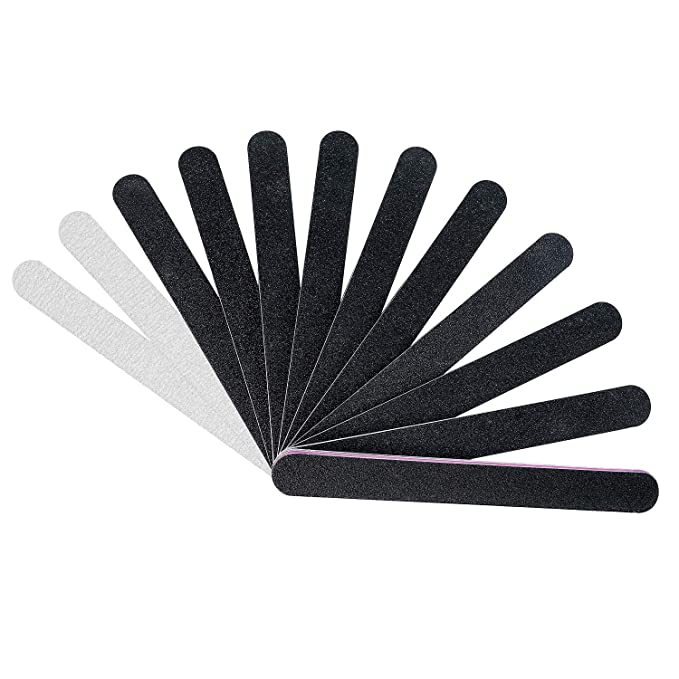 Photo 1 of 2PC LOT
12PCS Nail Files,Professional Manicure Pedicure Tools Which Can Shape and Smooth Your Nails,Emery Boards Nail File for Acrylic Natural Nails,10PCS Black 100/180 Grit and 2PCS Purple 180/240 Nail File, 2 COUNT
