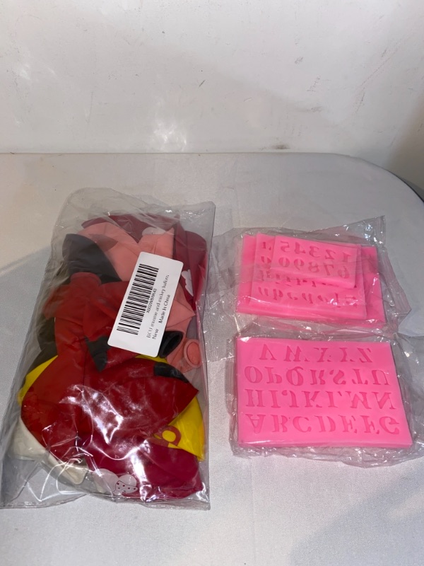 Photo 3 of 2PC LOT
3Pcs Mini Silicone Mould Uppercase Letters Lowercase Letters and Numbers Mould Pan Muffin Cups Soap Moulds Chocolate Biscuit Ice Cube Tray
2 COUNT

BCU 21Pcs 12-inch latex balloons Minnie and Mickey ballons Mickey Themed Party Supplies Birthday De