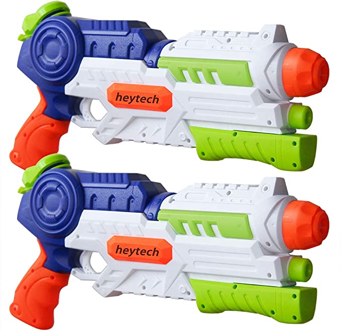 Photo 1 of heytech 2 Pack Super Water Gun Water Blaster 1200CC High Capacity Water Soaker Blaster Squirt Toy Swimming Pool Beach Sand Water Fighting Toy (Green)
FACTORY SEALED 