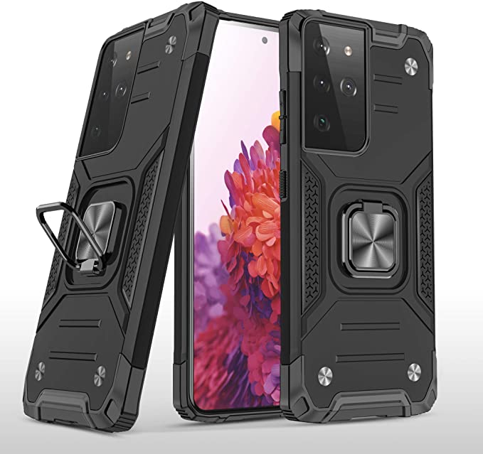 Photo 1 of 2PC LOT
STORM BUY Phone Case for [ Samsung Galaxy S8 ], Hard Back Cover with [Shock Absorption] Protection, Kickstand Ring Blue Case for Galaxy S8 (5.8-inch-KKBL)

Cadoca Designed for Samsung Galaxy S21 Ultra 5G Case, Military Grade Protective Phone Case 