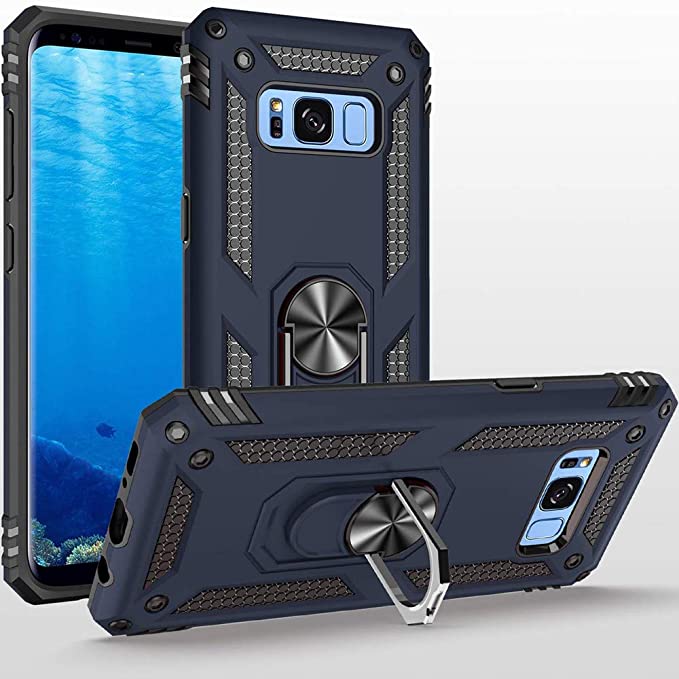 Photo 1 of 2PC LOT
STORM BUY Phone Case for [ Samsung Galaxy S8 ], Hard Back Cover with [Shock Absorption] Protection, Kickstand Ring Blue Case for Galaxy S8 (5.8-inch-KKBL)

Cadoca Designed for Samsung Galaxy S21 Ultra 5G Case, Military Grade Protective Phone Case 