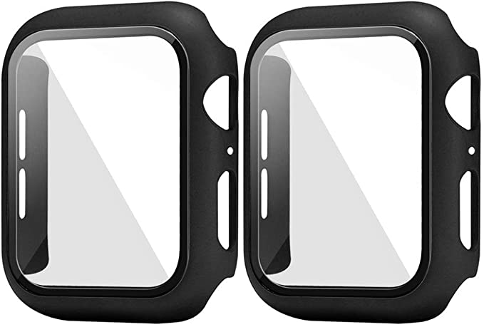 Photo 1 of 2PC LOT
2 Pack Black 40mm Matte Case for Apple Watch Series 6 5 4 Se with Tempered Glass Screen Protector, HANKN Full Coverage Hard Pc Shockproof Iwatch Cover Bumper 
2 COUNT, 4PCS