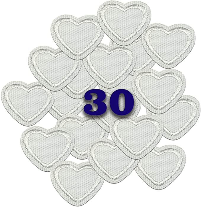 Photo 2 of 2PC LOT
Amosfun 500pcs Nougat Candy Wrappers Heart Printed Twisting Wax Caramel Paper Sweets Lolly Baking Wrapping Paper for Valentines Day Wedding

Iron On Patches - White Heart Iron on Patches 30 pcs Iron On Patches Applique A-9