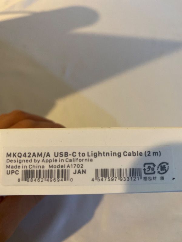 Photo 3 of Apple Lightning to USB-C Cable (2 m)
FACTORY SEALED 