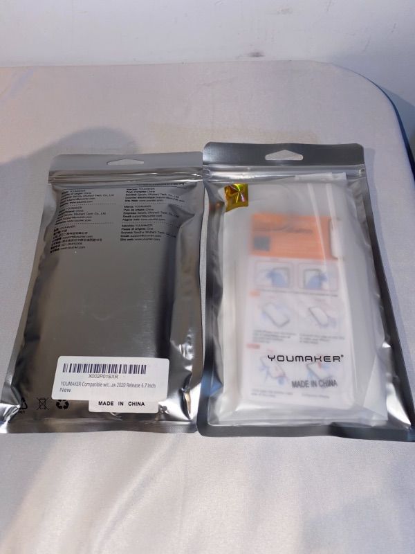 Photo 1 of 2PC LOT
YOUMAKER Clear Case for iPhone 12 Pro Max, [Not Yellowing] Compatible with iPhone 12 Pro Max Shockproof Protective Phone Slim Thin case for 5G 6.7 inch 2020 - Crystal Clear, 2 COUNT