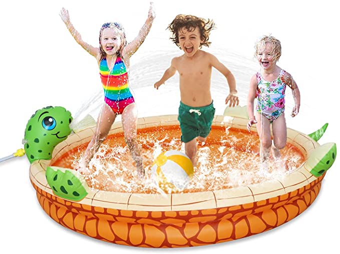 Photo 1 of MOONTOY Inflatable Sprinkler Pool for Kids - Large 68" Kiddie Pool,3 in 1 Tortoise Sprinkler Swimming Pool for Toddler Indoor & Outdoor,Splash Pad Summer Water Toys for 2 3 4 5 6 Year Old Girls Boys
FACTORY SEALED 