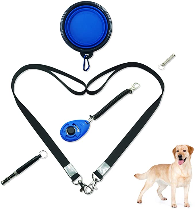 Photo 1 of 2PC LOT
Dog training kit 4pcs, Dog whistles that makes dogs stop barking, Clicker training for dogs, Collapsible dog bowl( A blue dog training clicker with wrist strap & a portable bowl, two whistles)

Kangrow Dog Leash for Large and Medium Dogs, Sturdy a