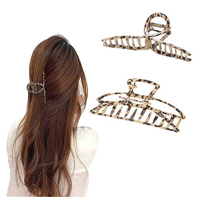 Photo 1 of 2PC LOT
Hair Claw Clips for Women, Metal Hair Clip Leopard Print Hair Catch Hollow Hair Clips Non-Slip Girls Fixing Hair
2 COUNT, 4 PCS
