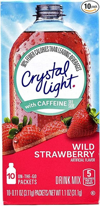 Photo 1 of 2PC LOT
Crystal Light On The Go Wild Strawberry Energy Drink Mix- 10 CT, 2 COUNT
EXP 11/22/2022