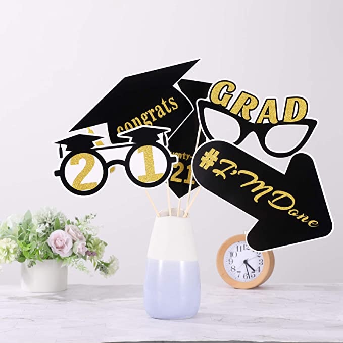 Photo 1 of 2PC LOT
VALICLUD 2021 Graduation Decorations Photo Booth Props Graduation Handheld Photo Props Graduation Party Favors 18pcs

Selfie Stick, Extendable Selfie Stick Tripod with Detachable Wireless Remote and Tripod Stand Selfie Stick Compatible with All Ce