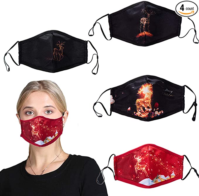 Photo 2 of 2PC LOT
4Pcs Reusable Face Mask with Adjustable Ear Loops Fashion Print Washable Face Cover Soft Cotton Cloth Masks for Women and Men

Print Face Mask Reusable Washable Adjustable Protective Christmas Cotton Soft Cloth Fabric Face Cover Men Women 4P