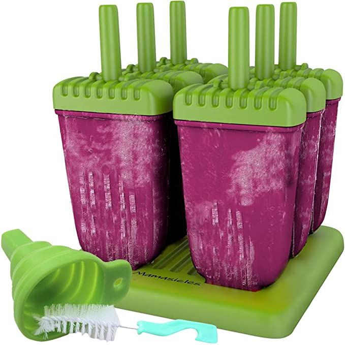 Photo 2 of 2PC LOT
Fit & Fresh Cool Slim Reusable Ice Packs Boxes, Lunch Bags and Coolers, Set of 4, Multicolored, 4 Pack

Popsicle Molds with Sticks Ice Pop Maker | 6 Pieces BPA Free w/ Silicone Funnel and Cleaning Brush | Clearance Sale by Mamasicles