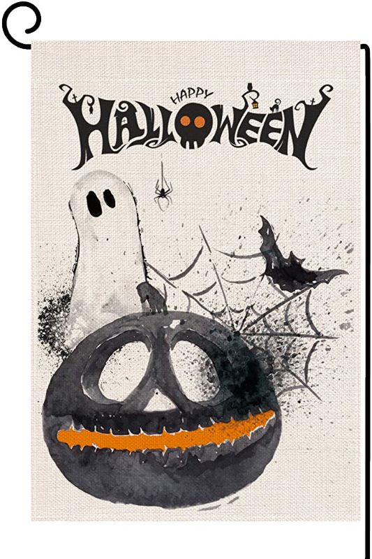 Photo 1 of 2PC LOT
Happy Halloween Garden Flag | Vertical Double Sided Small Fall Yard Flag 12.5''x18'' | Rustic Halloween Decorations Outdoor | Fall Decor | Halloween Yard Decorations

Fall Flag Pumpkin Floral Flag Burlap Vertical Double Sided Outdoor Decorations H