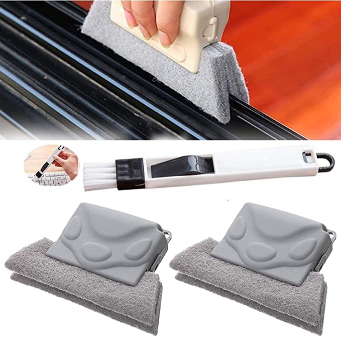 Photo 1 of 2PC LOT
Magic Window Cleaning Brush, Hand-held Crevice Cleaner Tools Window Track,The Game Changing Sustainable Dish Brush Home Cleaning Brush That is Ergonomic and Environmentally Friendly(2Pcs+1Pcs), 2 COUNT