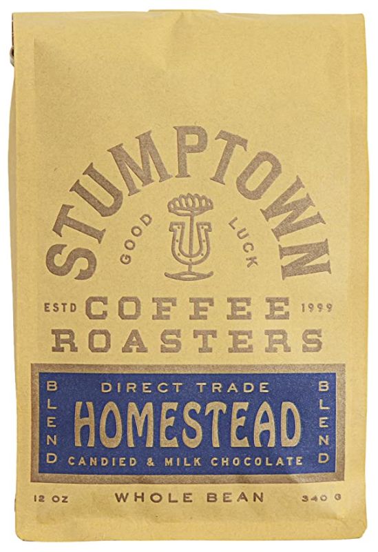 Photo 1 of 2PC LOT
Stumptown Coffee Roasters, Homestead Blend - Whole Bean Coffee - 12 Ounce Bag, Direct Trade Coffee, Flavor Notes of Milk Chocolate, Cherry and Orange, EXP 09/28/2021

Cascadian Farm Organic Cinnamon Crunch Cereal, Whole Grain Cereal, 9.2 oz, EXP 1