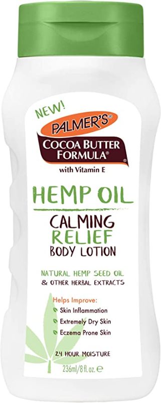 Photo 1 of 2PC LOT
Palmer's Cocoa Butter Formula Hemp Oil Calming Relief Body Lotion, 8 Ounces, 2 COUNT