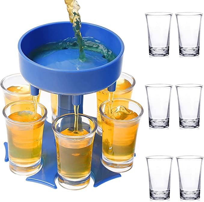 Photo 1 of 2PC LOT
Shot Glass Dispenser 6 Glasses and Holder, Wine Dispenser Drinking Tool, Bar Shot Dispenser Gifts, Perfect for Halloween, Thanksgiving, Christmas Carnival Home Party (Blue)

ANZOME Artificial Flowers, Fake Plants Arrangements Faux Peony Silk Hydra