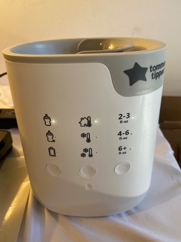 Photo 3 of New Tommee Tippee 3 in 1 Advanced Bottle & Pouch Warmer, Breast Milk Safe, Formula Safe, Accurate Temperature Control, BPA Free - White