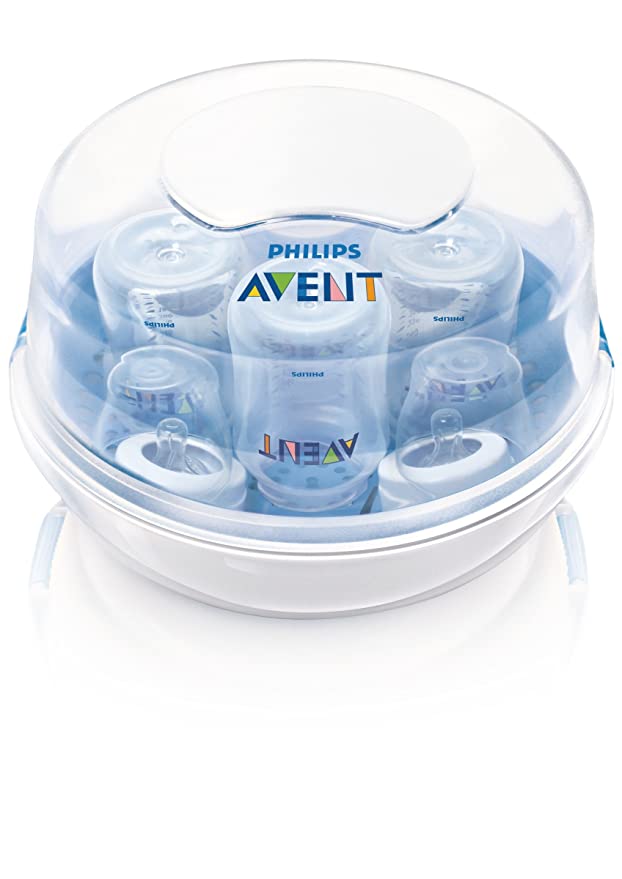 Photo 1 of Philips Avent Microwave Steam Sterilizer for Baby Bottles, Pacifiers, Cups and More, SCF281/05, USED 