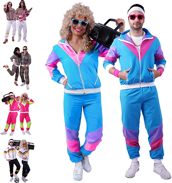 Photo 1 of 80s / 90s Shell Suit Party Dress Costume/Retro Tracksuit / 90s Hip Hop Costumes / 80s Costumes for Men/Windbreaker and Pants, SIZE L