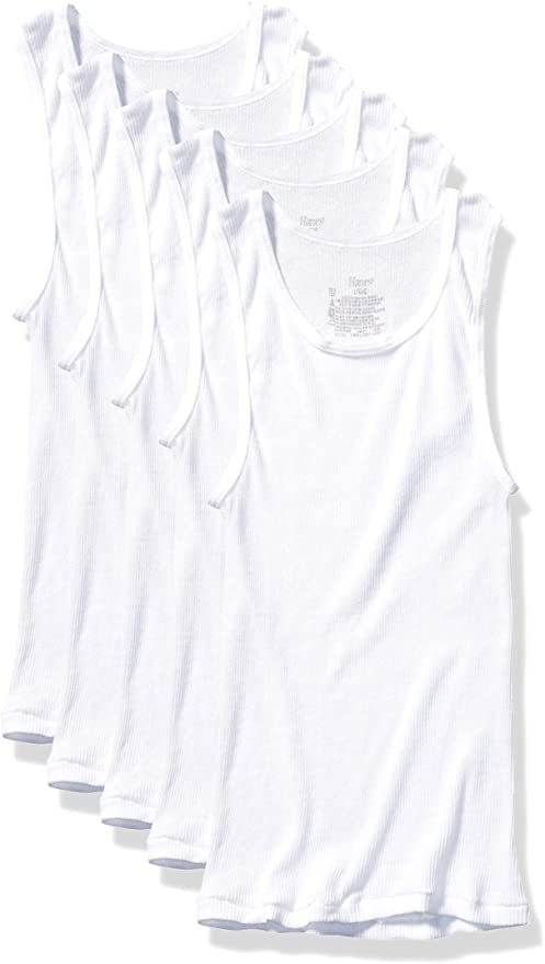 Photo 1 of 2PC LOT
Hanes Boys' White Tanks, 5-Pack, SIZE L, MISSING 1, OUT OF BOX, USED 

Greener Clean Non-Scratch Scrub Sponges, 6 Scrub Sponges