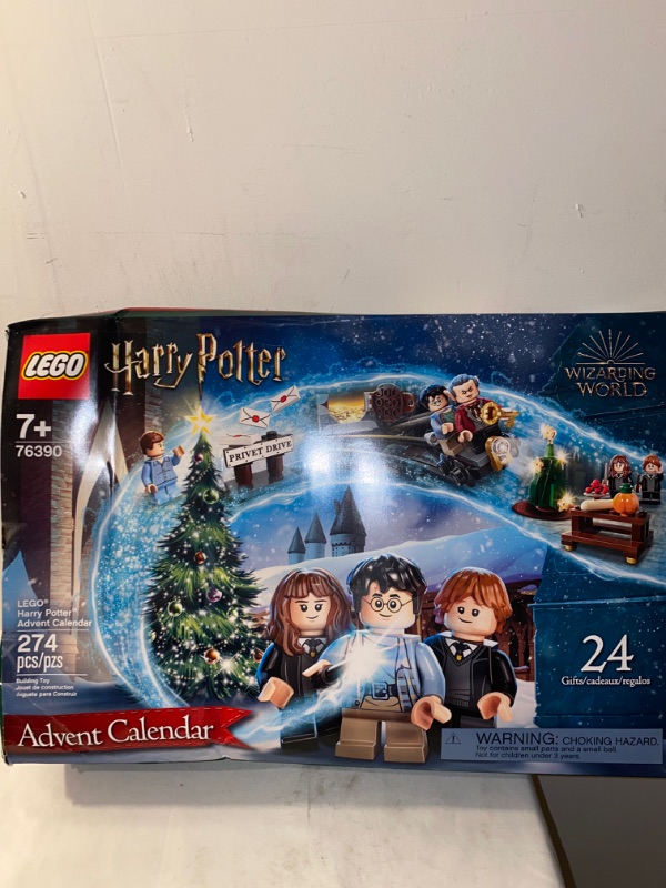 Photo 2 of LEGO Harry Potter Advent Calendar 76390 for Kids; 24 Cool Harry Potter Toys Including 6 Minifigures; New 2021 (274 Pieces), DAMAGED BOX 