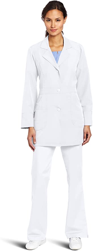 Photo 1 of WonderWink 'Women's Performance Lab Coat' Lab Coat White X-Large