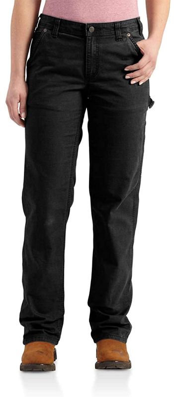 Photo 1 of Carhartt Women's Original Fit Crawford Pant, SIZE 22W REGULAR 
BLACK, HAS PET FUR ON IT 