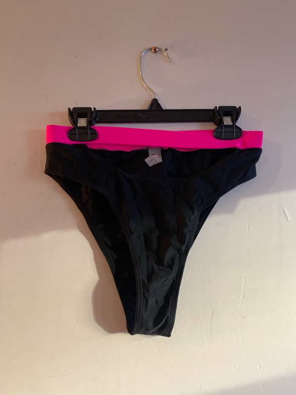 Photo 2 of BLACK PINK GREEN 2PC BATHING SUIT, SIZE S 